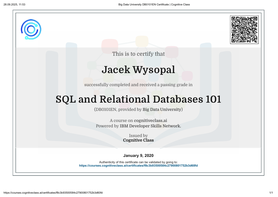 SQL and Relational Databases
